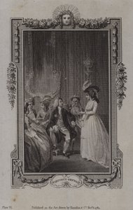 Scène uit De deugdzame wees, door Mary Collyer door English School