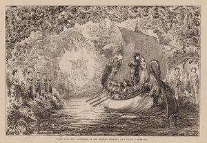 Scène uit de pantomime in het Prince