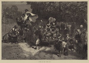 Scène in de Dierentuin van Parijs door English School