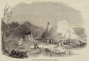 Scène van de Laatste Katoenexplosie in Faversham (gravure)