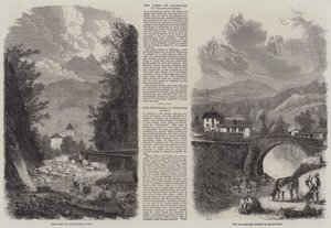 Scènes in Sallenches (gravure) door English School
