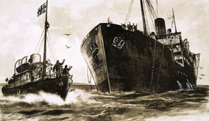 Zee Verandering, illustratie bij het serieverhaal van Richard Armstrong