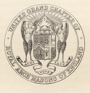 Zegel van de United Grand Chapter of Royal Arch Masons of England, 1817, uit 