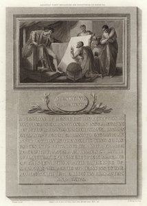 Sebastian Cabot legt zijn ontdekkingen uit aan Hendrik VII door English School