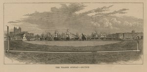 Doorsnede van de Thames Subway door English School