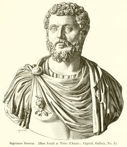 Septimius Severus. (Buste gevonden in Porto d