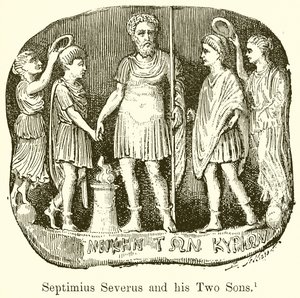 Septimius Severus en zijn twee zonen door English School