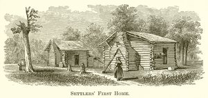 Eerste huis van de kolonisten