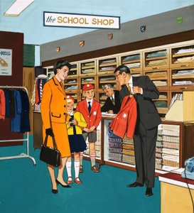 Winkelbediende door English School
