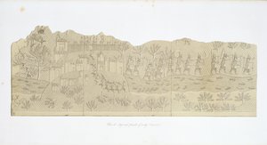 Belegering en plundering van een stad, Koujunjik, plaat 40 uit Nineveh en zijn overblijfselen door Austen Henry Layard (1817-94) gepubliceerd 1849 door English School