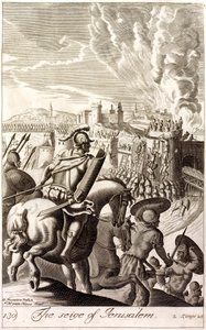 Belegering van Jeruzalem door Nebukadnezar II van Babylon, 597 v.Chr. door English School