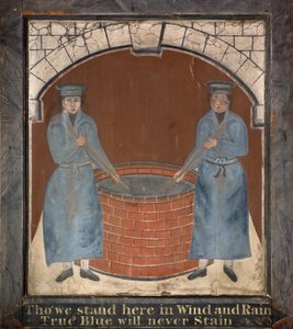 Bord voor de "Blue Boys" Herberg, eind 1700s door English School