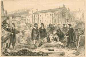 Ondertekening van het Verbond in de Greyfriars Churchyard, Edinburgh