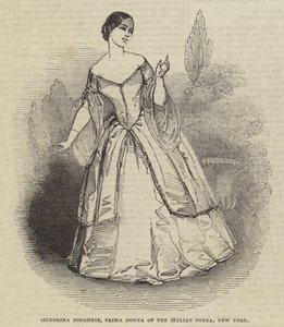 Signorina Borghese, Prima Donna van de Italiaanse Opera, New York door English School