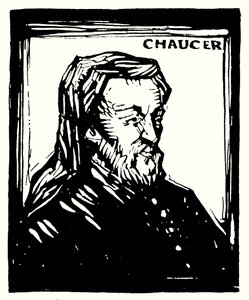 Silhouetportret, Geoffrey Chaucer door English School