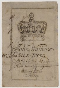 Zijdeverver, John Walker, handelskaart