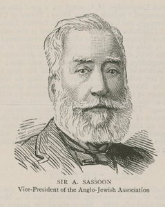 Sir A Sassoon, Vicevoorzitter van de Anglo-Joodse Vereniging