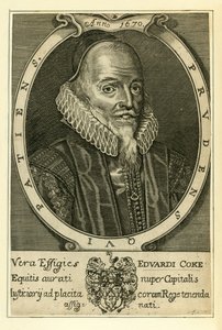 Sir Edward Coke door English School