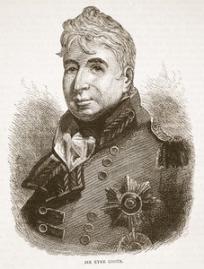 Sir Eyre Coote, illustratie uit Cassells Geïllustreerde Geschiedenis van India door James Grant, uitgegeven 1879 door English School