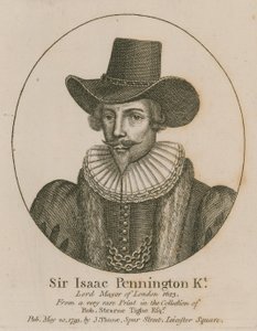 Sir Isaac Pennington, burgemeester van Londen 1643 door English School