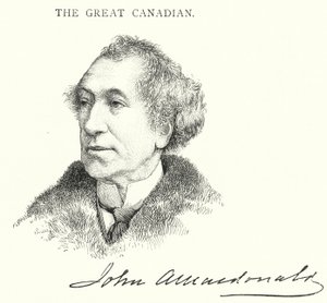 Sir John Alexander Macdonald door English School
