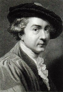 Sir Joshua Reynolds (1723-92) (gravure) door English School