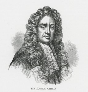 Sir Josiah Child (gravure) door English School