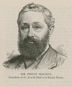 Sir Philip Magnus, Voorzitter van het Joodse Doven- en Stommenhuis