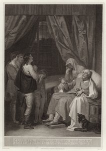 Sir Thomas Windham vermaant zijn zonen om trouw te blijven aan de koning door English School