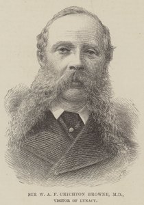 Sir W A F Crichton Browne, MD, bezoeker van krankzinnigheid