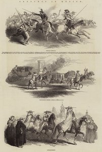 Schetsen in Mexico (gravure) door English School