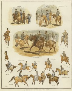 Schetsen te paard