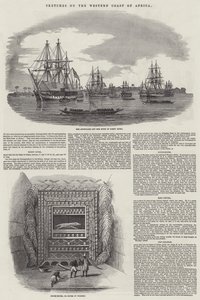 Schetsen aan de westkust van Afrika (gravure) door English School