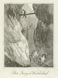 Leisteengroeve in Westmorland door English School