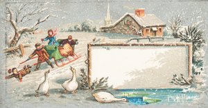 Sleden in de Winter, Kerstkaart