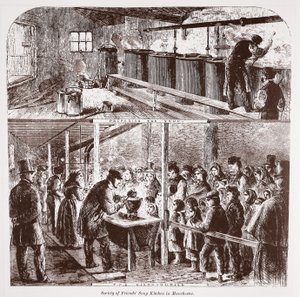 Soepkeuken van de Society of Friends in Manchester