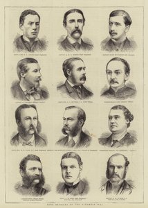 Enkele Officieren van de Ashantee Oorlog (gravure)