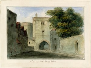 Zuidaanzicht van de Bloody Tower door English School
