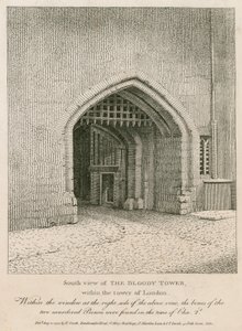 Zuidaanzicht van de Bloody Tower door English School