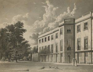 Zuidelijke voorkant van Carlton House door English School