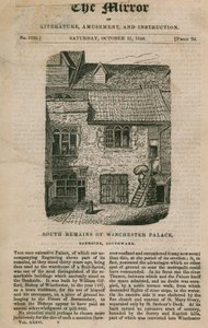 Zuidelijke restanten van Winchester Palace aan Bankside door English School