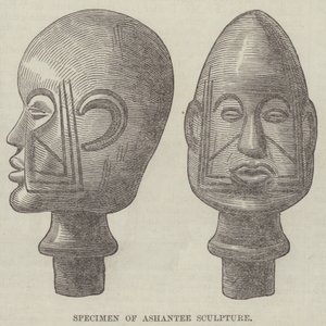 Voorbeeld van Ashantee-sculptuur door English School