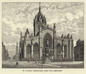 St Giles, Edinburgh, westelijke einde gerestaureerd