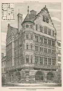 St Jamess bijkantoren van de Alliance British & Foreign Life & Fire Assurance Company van Bartholomew Lane, Londen door English School
