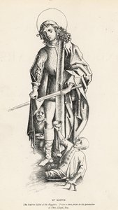 Sint Martinus, de beschermheilige van bedelaars door English School