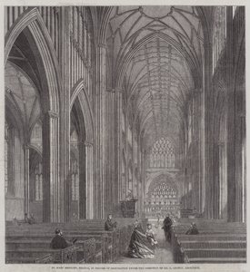 St Mary Redcliff, Bristol, in Restauratie onder de Leiding van Mr G Godwin, Architect