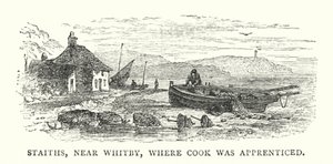 Staiths, nabij Whitby, waar Cook in de leer was