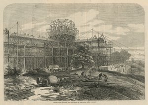 Staat van het gebouw voor het Paleis in Alexandra Park door English School