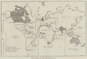 Stations, dokken en kolenhavens van de Britse marine