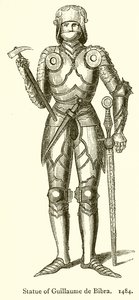 Standbeeld van Guillaume de Bibra. 1484 door English School